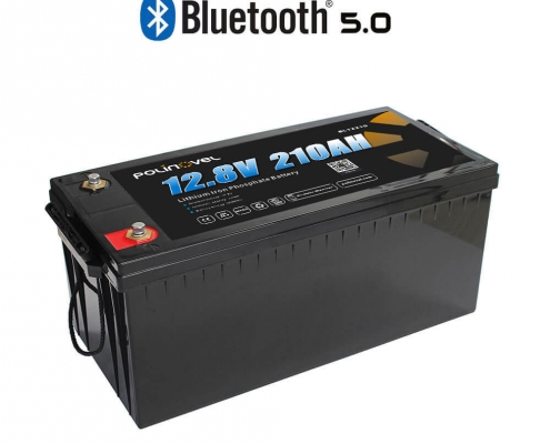 Polinovel 12V 210AH Bluetooth lithium battery