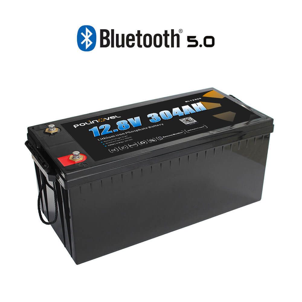 Polinovel 12V 304AH Bluetooth lithium battery
