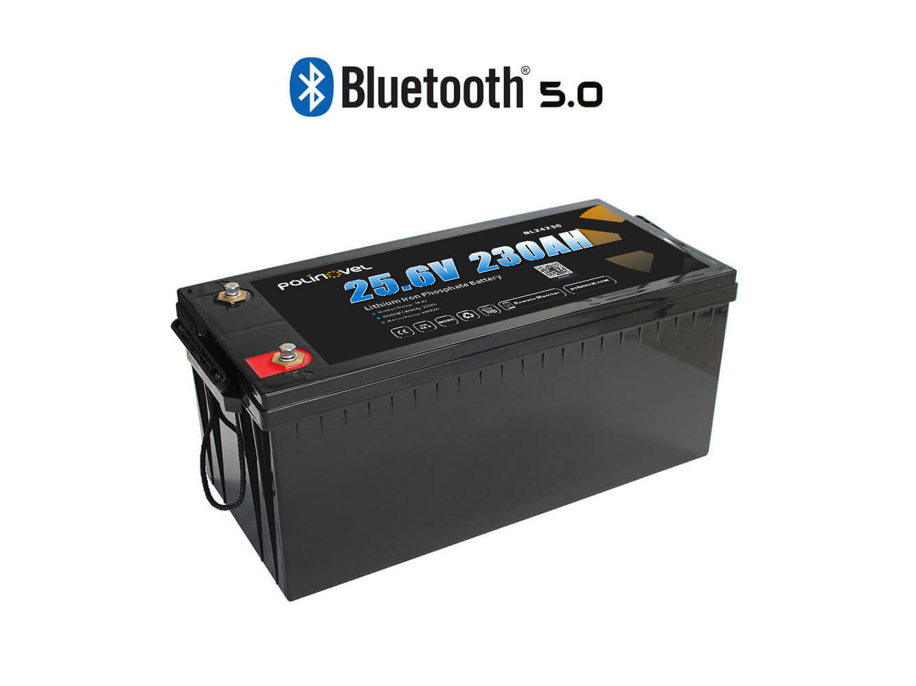 Polinovel 24V 230AH Bluetooth lithium battery