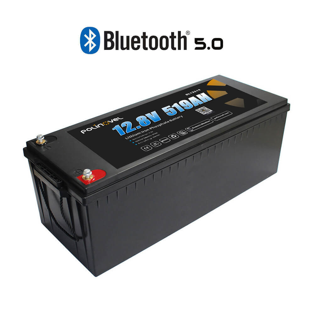 Polinovel 12V 519Ah Bluetooth lithium battery