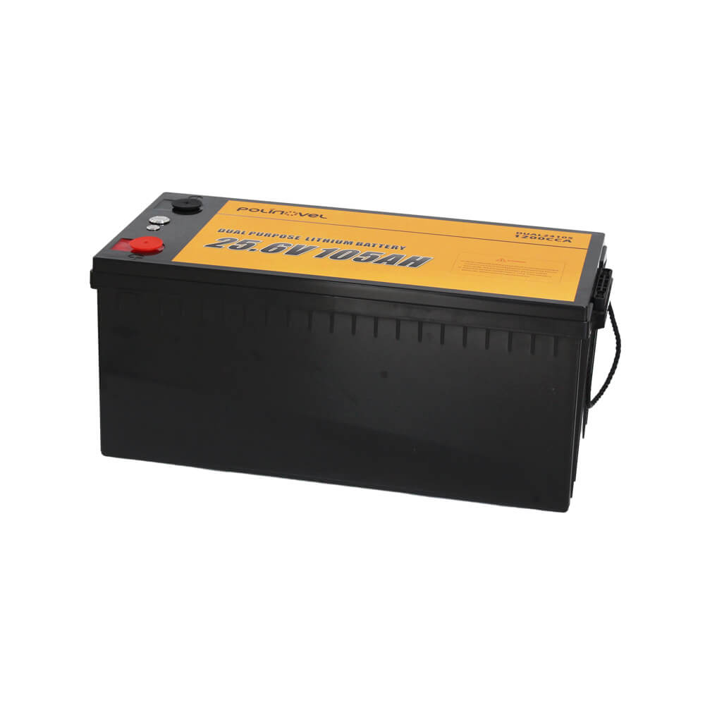 Polinovel 24V 105Ah Dual Purpose Lithium Battery