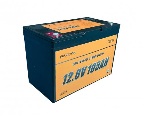 Polinovel 12V 105AH dual purpose lithium battery