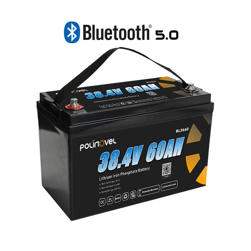 Polinovel 36V 60Ah Lithium Bluetooth Battery