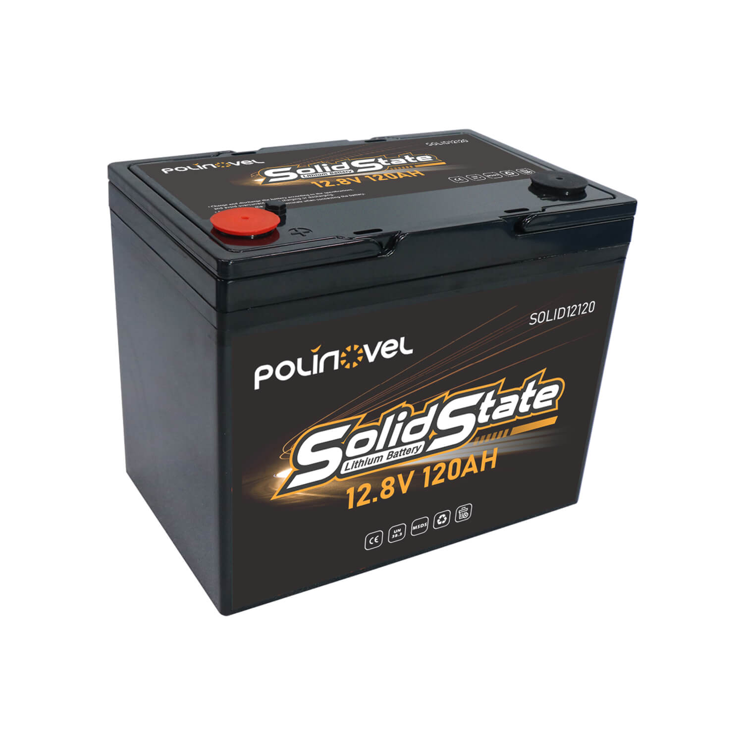 Polinovel 12.8V 120Ah Solid-state Lithium Battery