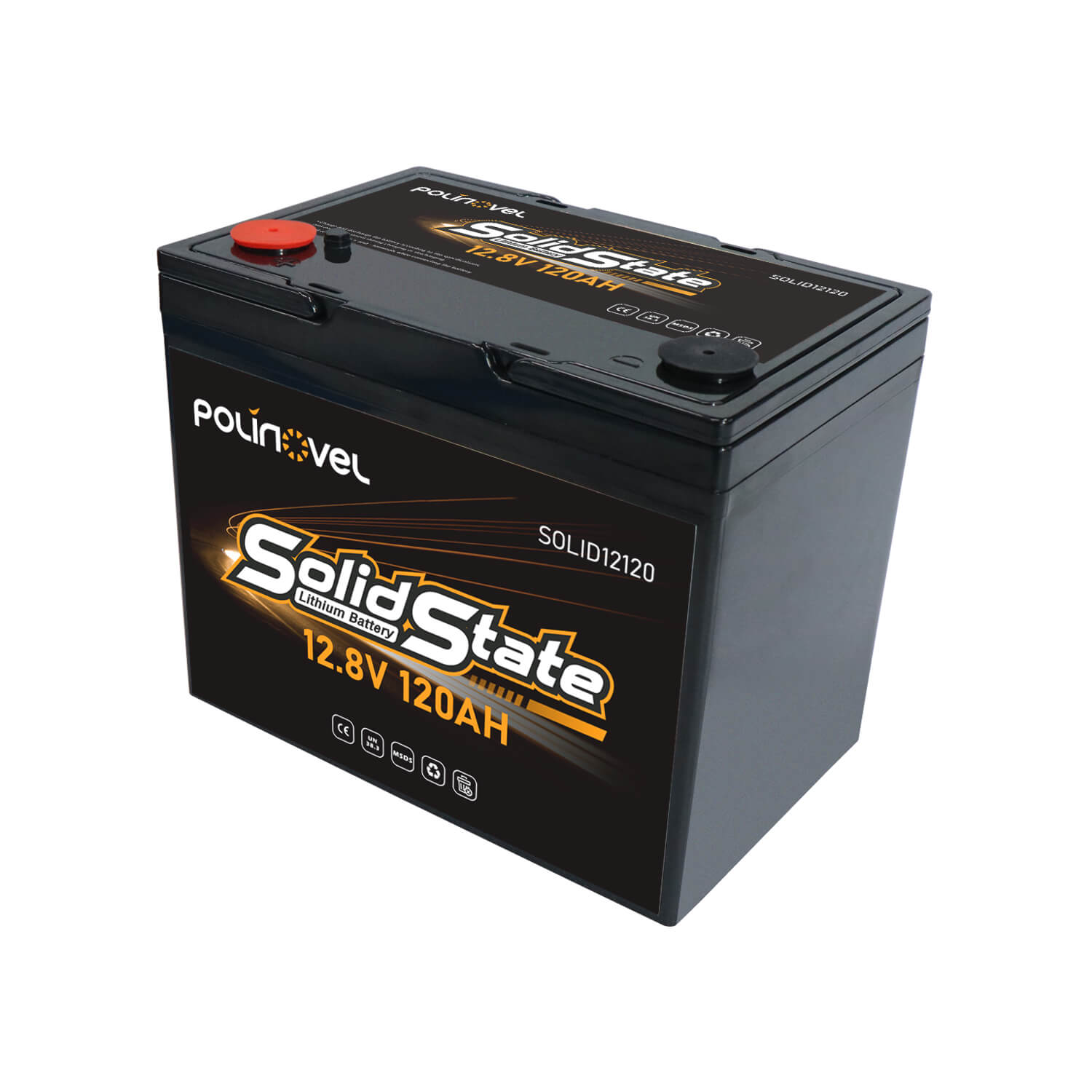 Polinovel 12.8V 120Ah Solid-state Lithium Battery